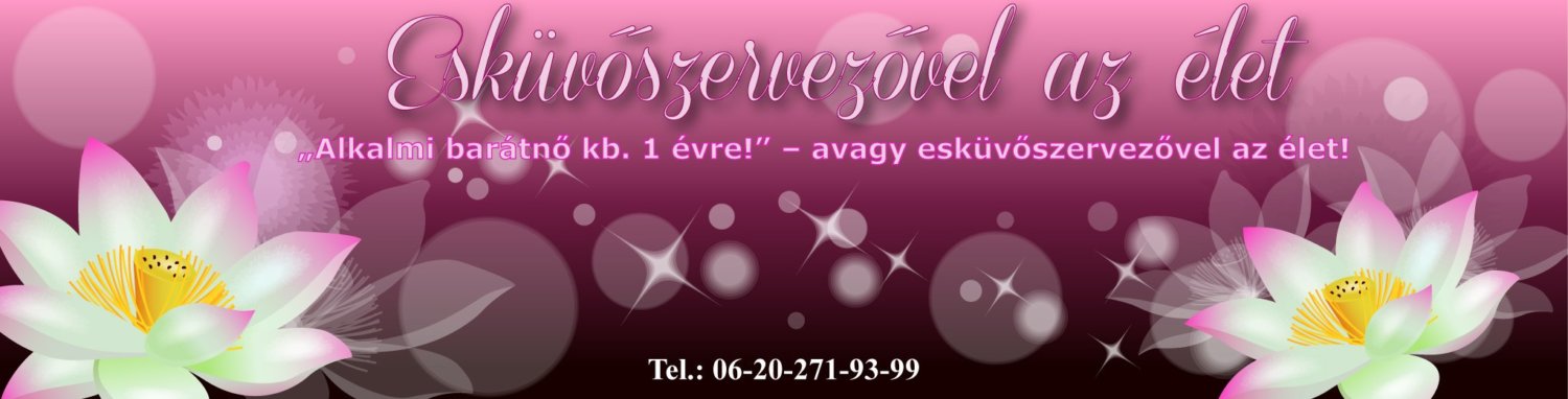 Esküvőszervezővel az élet